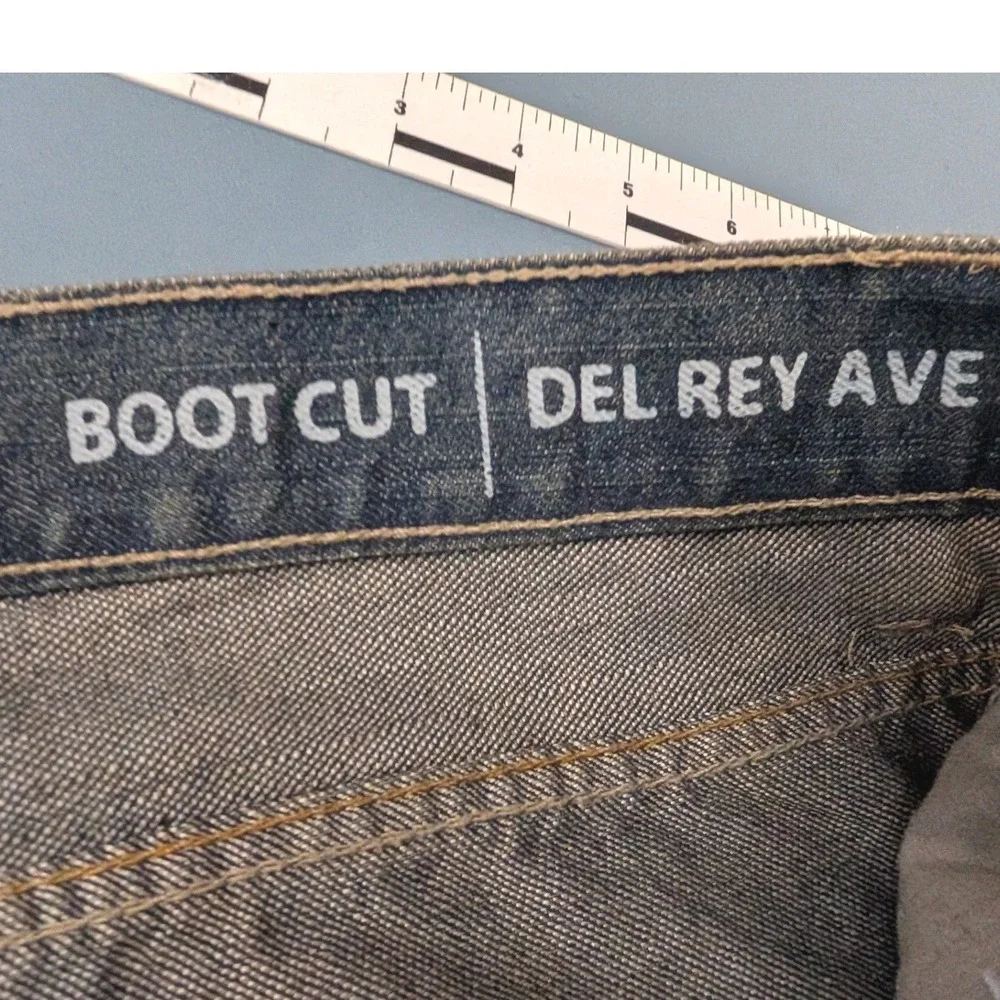New Ring of Fire Boot Cut Jeans Men 34x34 Blue Del Rey‎ Ave Dark Wash Denim